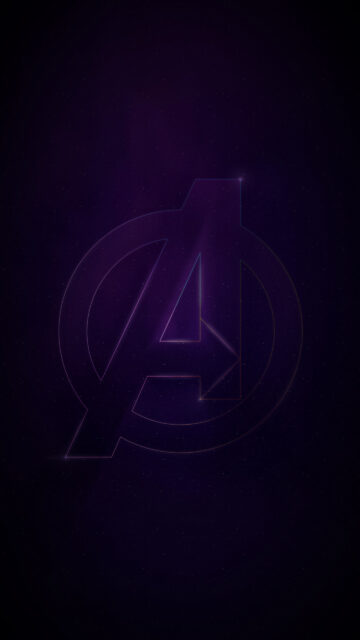 Avengers Minimalist Cosmic Emblem Mobile Wallpaper
