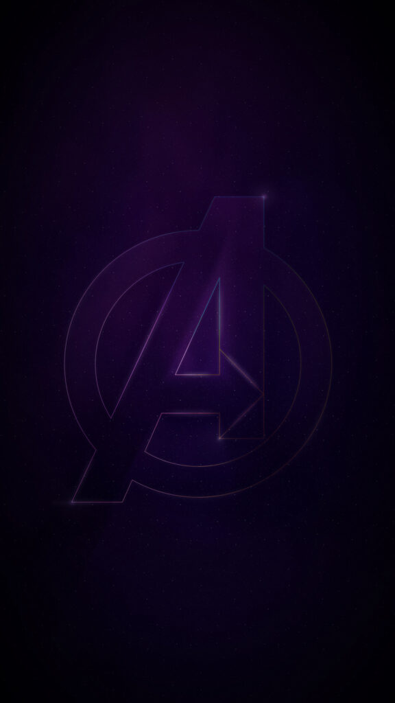 Avengers Minimalist Cosmic Emblem Mobile Wallpaper