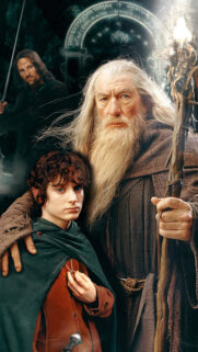 Lord of the Rings Iconic Characters Mobile Wallpaper