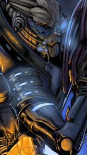 Garrus Vakarian Tactical Suit Mobile Wallpaper