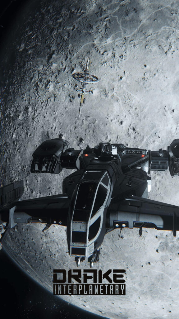 Drake Interplanetary Cutlass Space Ship Phone Wallpaper
