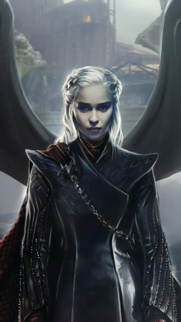 Daenerys Targaryen Dragon Queen 4K Mobile Wallpaper