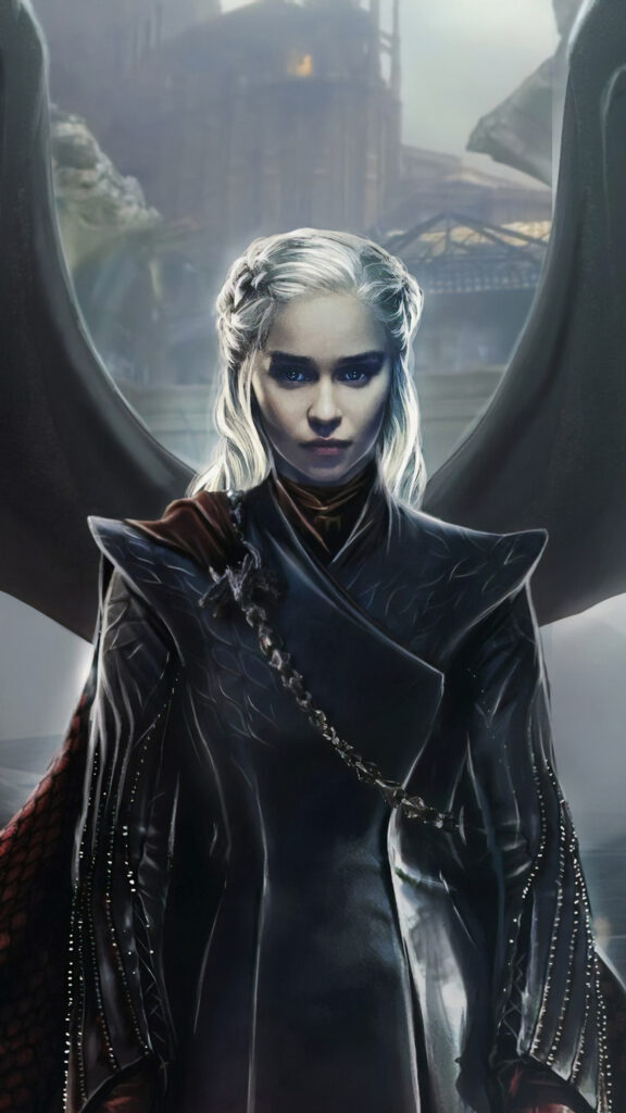 Daenerys Targaryen Dragon Queen 4K Mobile Wallpaper