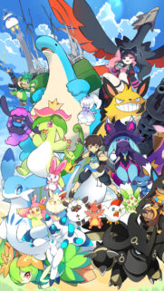 Palworld Vibrant Character Ensemble Mobile Wallpaper