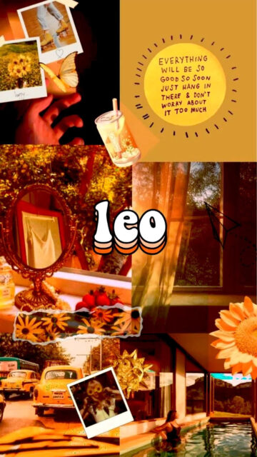 Fiery Leo Zodiac Aesthetic Wallpaper: Bold Spirit and Sun Energy