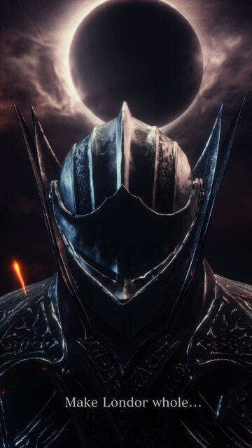 Dark Fantasy Knight Under the Dark Sun Mobile Wallpaper
