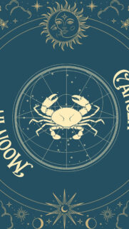 Cancer Moon Zodiac Aesthetic: Nurturing Lunar Energy and Emotional Depth Wallpaper