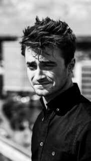 Daniel Radcliffe Sharp Monochrome Portrait Mobile Wallpaper