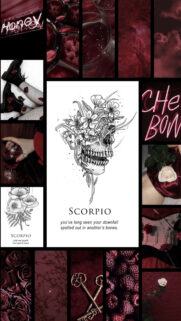 Scorpio Aesthetic Zodiac Symbolism and Dark Moody Energy Wallpaper
