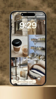 Luxury Lifestyle Vision Board Aesthetic for Wealth and Abundance Wallpaper