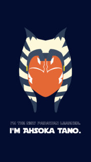 Ahsoka Tano Minimalist Star Wars Padawan Mobile Wallpaper