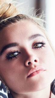 Florence Pugh Close-up Portrait Mobile Wallpaper