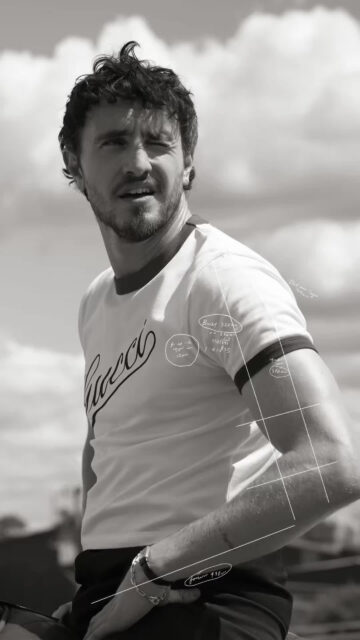 Paul Mescal Monochrome Fashion Mobile Wallpaper