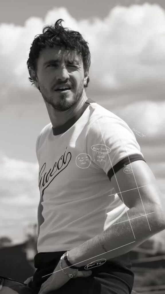 Paul Mescal Monochrome Fashion Mobile Wallpaper