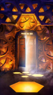 Doctor Who TARDIS Interior and Doors Mobile Wallpaper