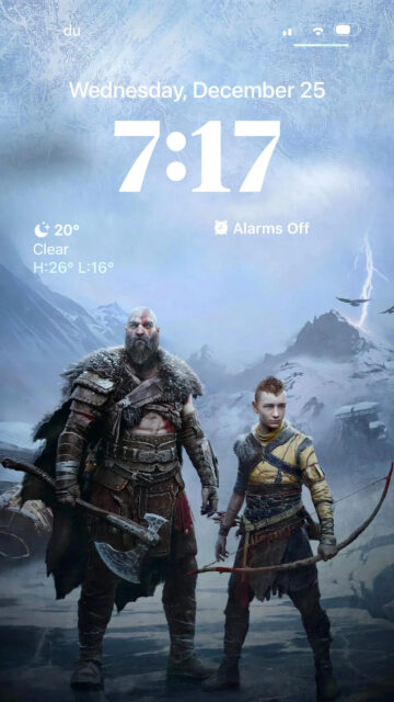 Kratos and Atreus God of War Mobile Wallpaper