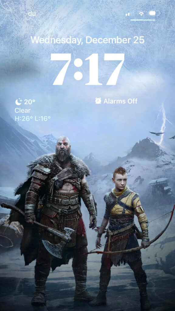 Kratos and Atreus God of War Mobile Wallpaper