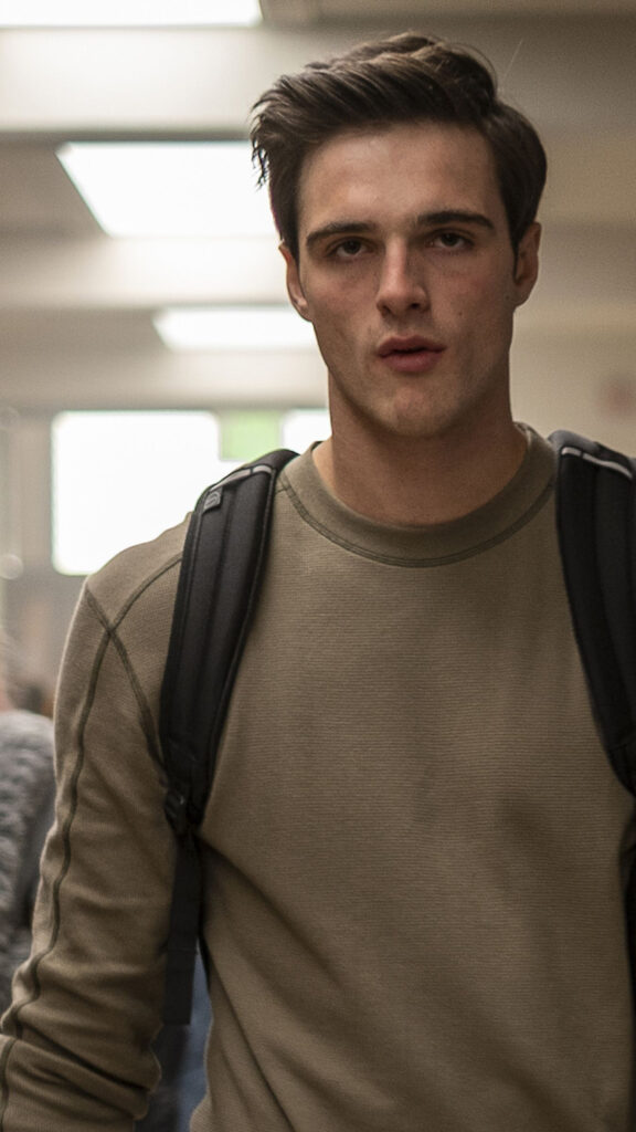 Jacob Elordi in Euphoria High School Hallway Mobile Wallpaper