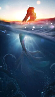 Fantasy Mermaid Underwater Ocean Aesthetic Mobile Wallpaper