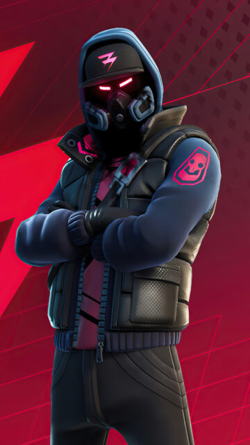 Cyberpunk Gas Mask Soldier Mobile Wallpaper