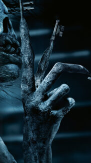 Dark Fantasy Skeleton Hand with Keys Mobile Wallpaper