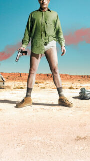 Walter White Breaking Bad Desert Scene Mobile Wallpaper