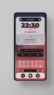 Minimalist Dark UI Custom Android Setup Mobile Wallpaper