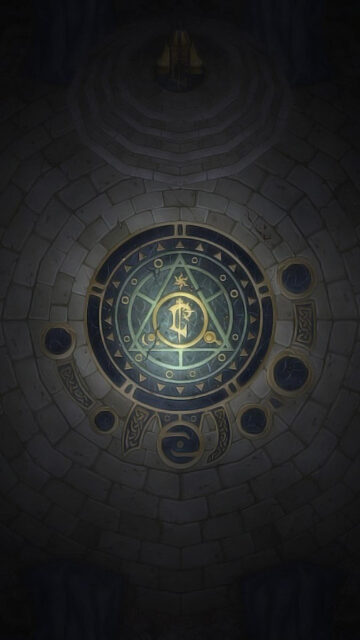 Mystical Arcane Circle Symbol Fantasy Mobile Wallpaper