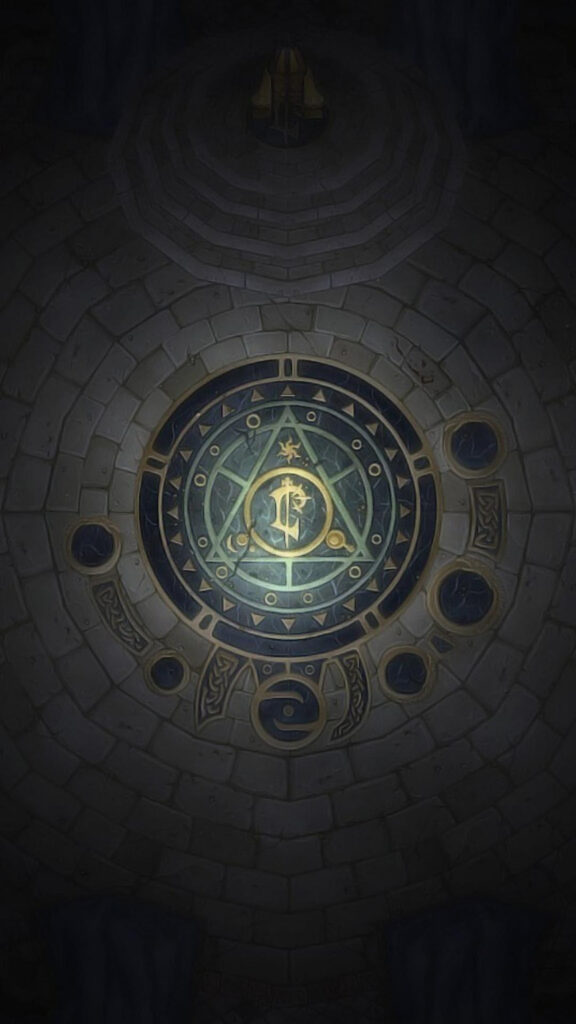Mystical Arcane Circle Symbol Fantasy Mobile Wallpaper