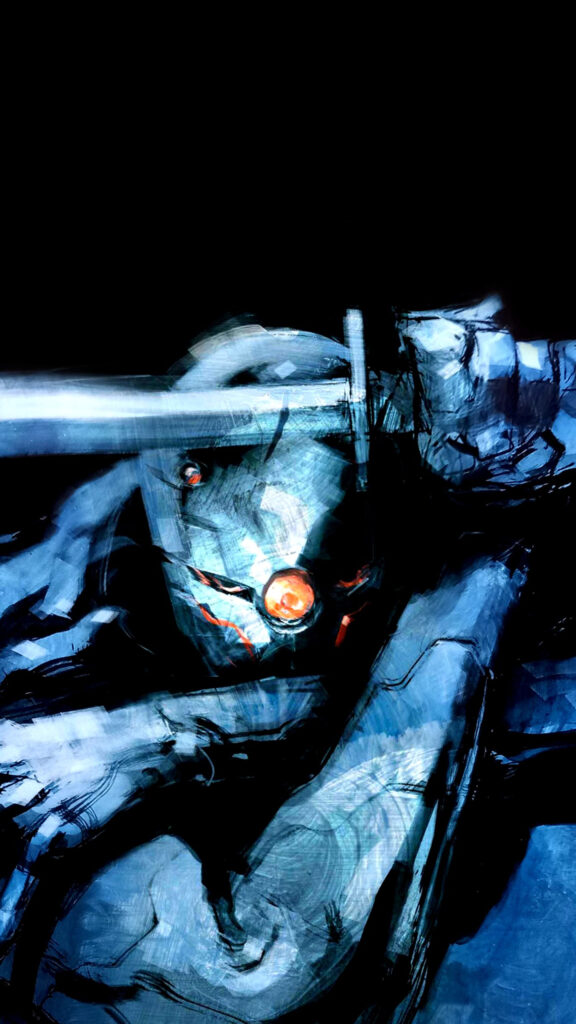 Cyborg Ninja Cyberpunk Warrior Mobile Wallpaper