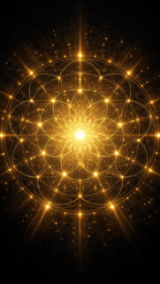 Sacred Geometry Flower of Life Gold Spiritual Energy Symbol Wallpaper