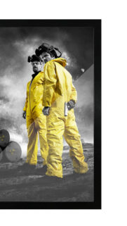 Breaking Bad Characters in Hazmat Suits 4K Mobile Wallpaper