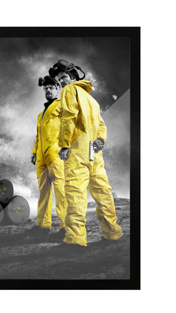 Breaking Bad Characters in Hazmat Suits 4K Mobile Wallpaper