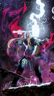 Thor Odinson Cosmic Lightning Marvel Comics Mobile Wallpaper