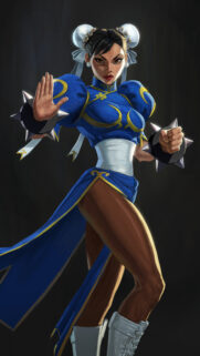 Chun-Li Street Fighter Martial Arts Mobile Wallpaper