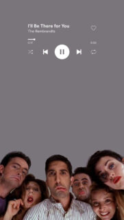 Friends Cast Spotify Themed Aesthetic Mobile Wallpaper