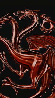 Metallic Targaryen Three Headed Dragon 4K Mobile Wallpaper