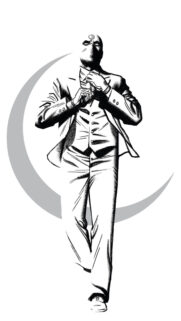Moon Knight Mr Knight Stylish Silhouette Mobile Wallpaper