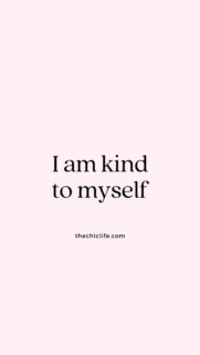 I Am Kind To Myself Affirmation Vision Board Phone Wallpaper
