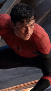 Spider-Man Cinematic Action Close-up High Quality Mobile Wallpaper
