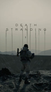 Sam Bridges Looking at Floating Figures Mobile Wallpaper