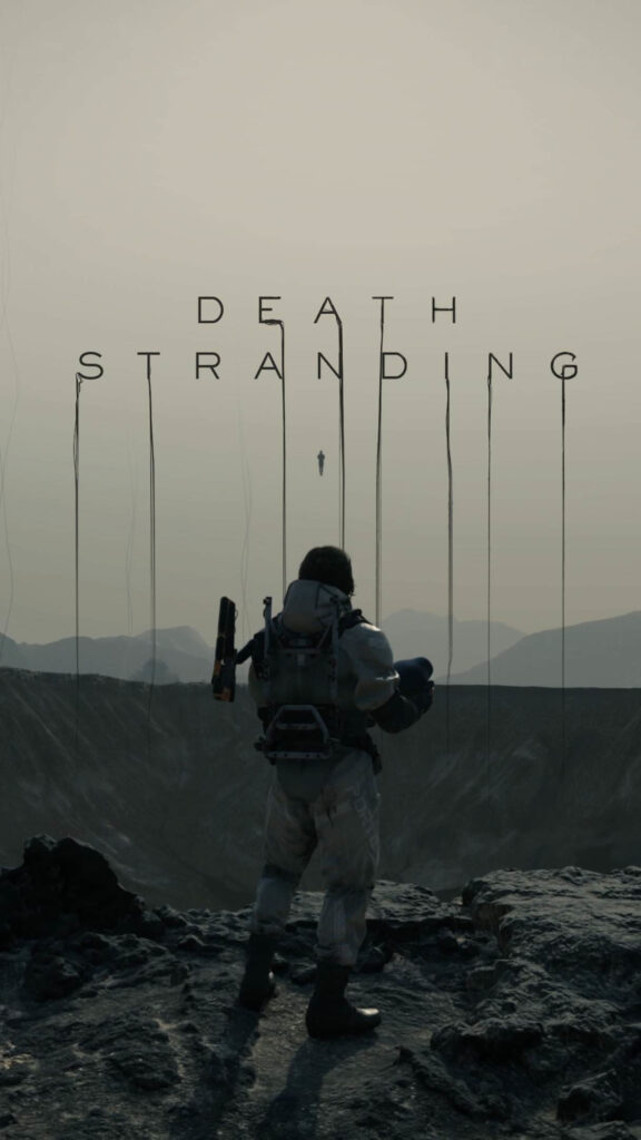 Sam Bridges Looking at Floating Figures Mobile Wallpaper
