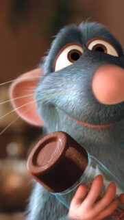 Close-up Remy Ratatouille Character Phone Wallpaper
