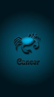 Cancer Zodiac Sign Deep Water Essence Spiritual Blue Aesthetic Wallpaper