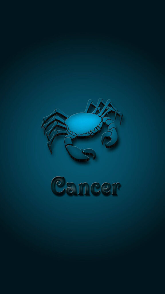Cancer Zodiac Sign Deep Water Essence Spiritual Blue Aesthetic Wallpaper