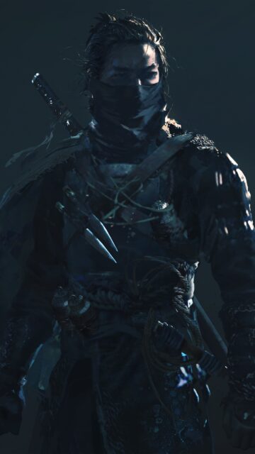 Ghost of Tsushima Samurai Warrior Dark 4K Wallpaper