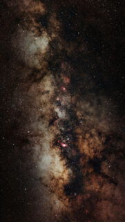 Milky Way Galactic Center Spiritual Energy and Cosmic Manifestation Wallpaper