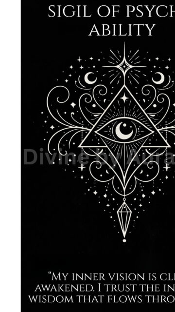 Third Eye Activation Sigil for Enhanced Psychic Ability Spiritual Wallpaper