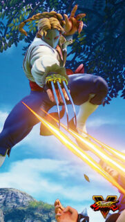 Vega Attacking with Sharp Metal Claws Mobile Wallpaper