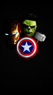 Marvel Avengers Icons Portrait Mobile Wallpaper